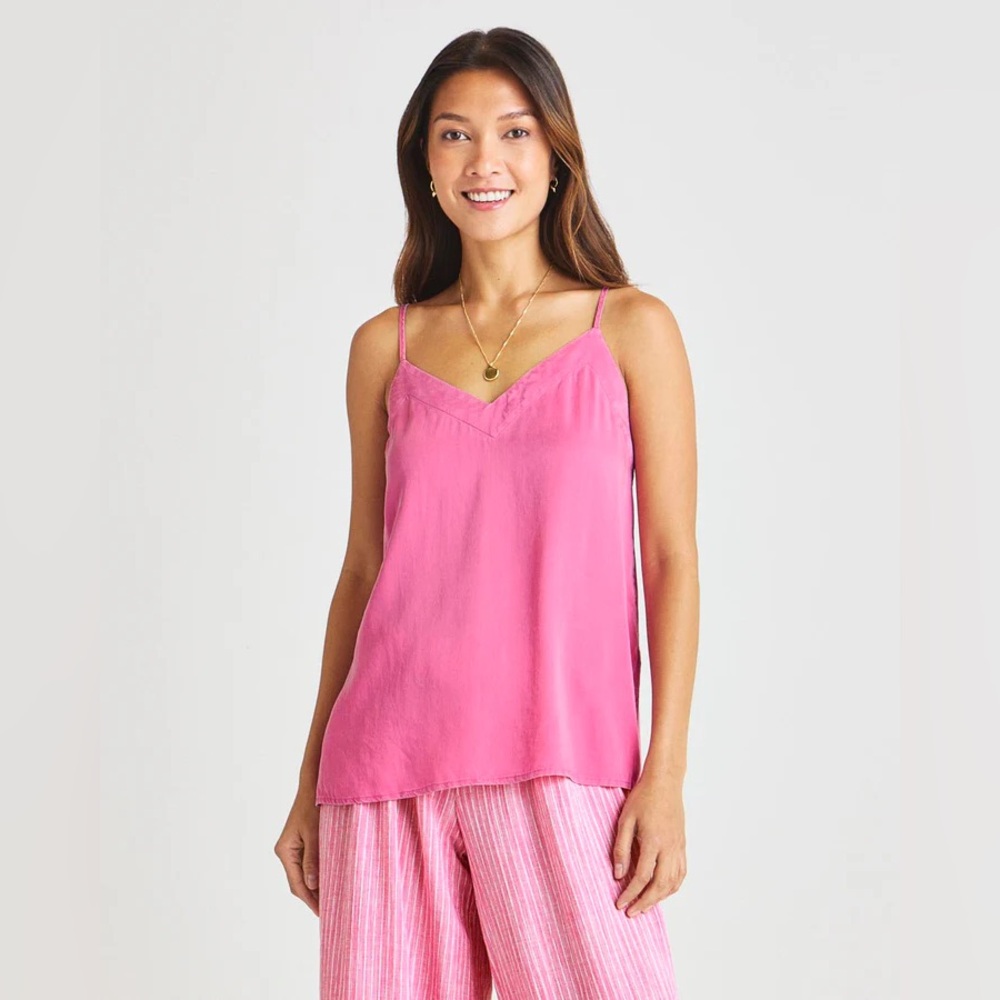 NWT $138 SPLENDID ELENA TUNIC TANK - PINK - SIZE XS